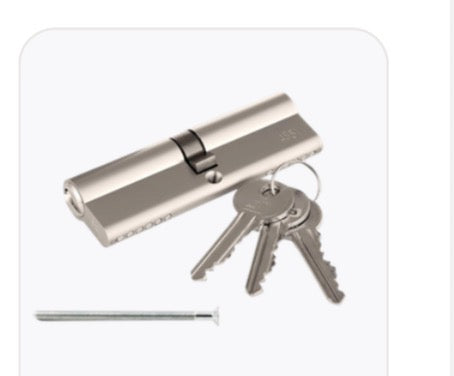 100mm key cylinder door lock