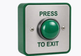 Wide roller shutter door push button