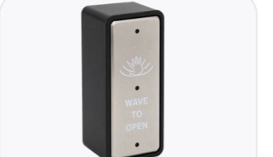 Wave to open automatic door sensor