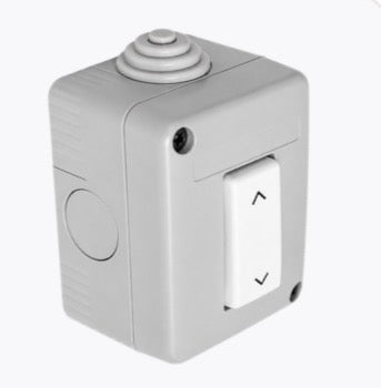 Rocker switch roller shutter door control
